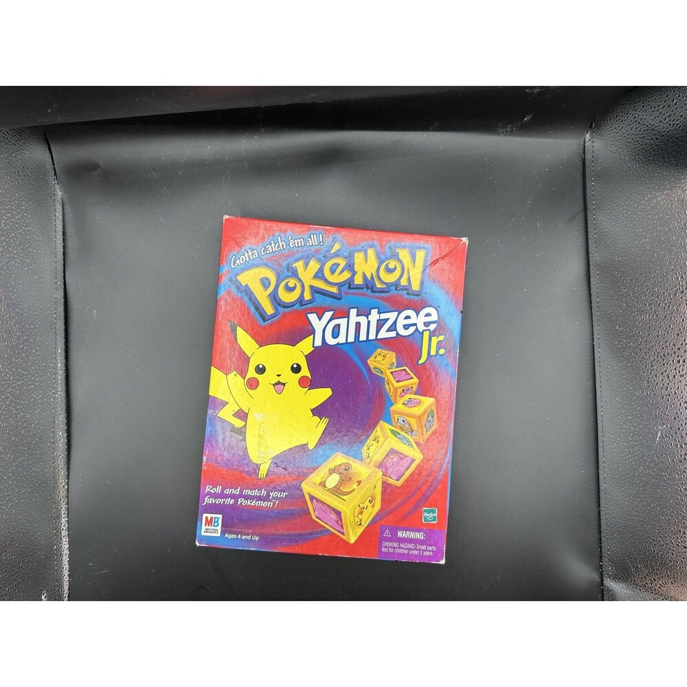 Pokemon Yahtzee Jr 1999 Hasbro Milton Bradley Nintendo VTG. Missing 1 Piece